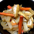 nudist's cooksnap of when they made 大根と油揚げのきんぴら★.