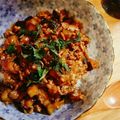 ryocota's cooksnap of when they made とろ～りチーズ❤なすとひき肉の甘辛丼♪.