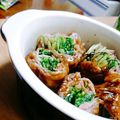 kiyomi2580's cooksnap of when they made 万能ダレでうまうま♡水菜の肉巻き.