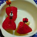 ゆうあやまま☆'s cooksnap of when they made ☆ひとくちサイズの☆いちごバナナ.