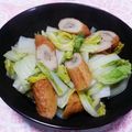 neartoto's cooksnap of when they made 麺つゆで簡単！白菜とごぼう天の炊いたん♬.