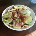 11:11ss's cooksnap of when they made 塩こんぶで簡単ランチ♪ベーこん焼うどん.