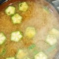 ﾋﾟﾛﾐ♡'s cooksnap of when they made オクラのお味噌汁.