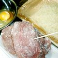 B子chan's cooksnap of when they made 豚カツの衣付けに楊枝1本！.