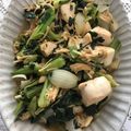 まゆまルイ's cooksnap of when they made 小松菜とえのきと鶏胸肉＠味噌炒め煮.