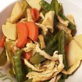 がちゃ29's cooksnap of when they made めんつゆで✨タケノコとさやえんどうの煮物.