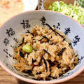 菜子★'s cooksnap of when they made 枝豆とひじきの炊き込みご飯.