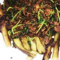 みつこ13's cooksnap of when they made ☆ご飯がススム！豆苗と茄子の肉味噌炒め☆.