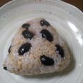 jonah6's cooksnap of when they made ☆塩茹で黒豆 おにぎり.
