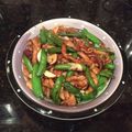パパdeさつき's cooksnap of when they made 豚肉ときぬさやとえのきの炒め物.