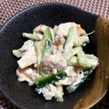 mezuchin's cooksnap of when they made たらこソースのきゅうりサラダ.