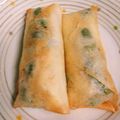 ひらか's cooksnap of when they made 長芋と枝豆の春巻き☆.