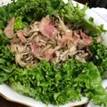 イヌチン's cooksnap of when they made カリカリベーコンとキノコのもりもりサラダ.