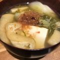 mizpa's cooksnap of when they made 湯豆腐はめかぶダシで☆汁まで食す(๑´ڡ.