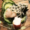 にこにこバービー's cooksnap of when they made たこ きゅうり わかめの 酢の物.