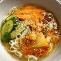 poohchan's cooksnap of when they made 簡単さっぱり！そうめんで作るキムチ冷麺.