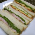 ジョングレ's cooksnap of when they made 我が家のハムとサラダ菜のサンドイッチ.