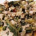 kimimaruo's cooksnap of when they made 野沢菜と豚肉のピリ辛炒め！.