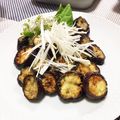 フジぽん's cooksnap of when they made 厚切りなすの塩麹ガーリックステーキ.