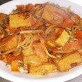 salty☆'s cooksnap of when they made 厚揚げともやしの甘辛味噌炒め.