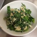 すえひろりかお's cooksnap of when they made 大根菜・麺つゆ味で卵とじ炒め.