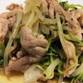 Yamato_o_o's cooksnap of when they made 豚肉と豆苗の炒めもの.