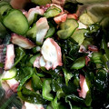 クックETQYQW☆'s cooksnap of when they made ☆きゅうりとわかめとタコの酢の物☆.
