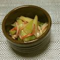 おはなすき's cooksnap of when they made 葱とカニカマの酢の物.