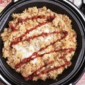 k-e-i's cooksnap of when they made 簡単！楽しい！ホットプレートオムライス.