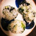 grcrwy's cooksnap of when they made 【離乳食後期】ほうれん草おにぎり.