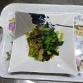 クック81UY93☆'s cooksnap of when they made ター菜の干し小海老炒め.