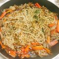 Haika☆'s cooksnap of when they made もつ鍋リメイク♪もつ焼きそば.