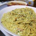 みるひゃ's cooksnap of when they made バジルのカルボナーラ風クリームパスタ.