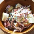 ガラクタコウカ。's cooksnap of when they made さつまいもベーコンしめじのおかずサラダ.
