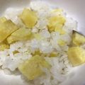 tomotoe's cooksnap of when they made 秋の旬！炊飯器で炊くだけ！サツマイモご飯.