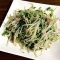 クックH6SHS1☆'s cooksnap of when they made 豆苗とモヤシの塩炒め.