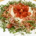 クックパッドごはん部's cooksnap of when they made 簡単すぎる♡水菜とトマトのサラダ♡.