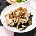 パンプー's cooksnap of when they made 焼きナス 豚と大根おろしのせ.