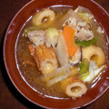 ユハラ's cooksnap of when they made サツマイモとちくわ入り豚汁.