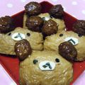 shouko's cooksnap of when they made りらっくまのいなり寿司(キャラ弁).