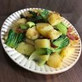 yumintan's cooksnap of when they made 簡単！アスパラ♥ポテトdeベーコン炒め.