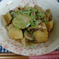 ゆぅとmama's cooksnap of when they made 里芋とﾚﾝｺﾝの簡単煮物.