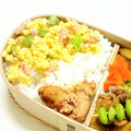 ｅｋ４'s cooksnap of when they made レンジで炒り卵☆枝豆と紅生姜を入れて♪.