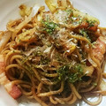 mikazuchi's cooksnap of when they made 簡単 和そばで焼きそば～(^^).