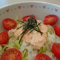 イエローバード's cooksnap of when they made ライスサラダで簡単☆鮭マヨ丼♪.