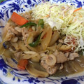 ＋SUN3's cooksnap of when they made 玉ねぎも一緒に。簡単！豚肉の生姜焼き♪.