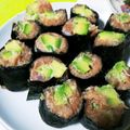ゆらままʕ•͡•ʔ's cooksnap of when they made ネギトロとアボカドの海苔巻き★.