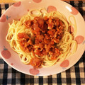 kaebun☆'s cooksnap of when they made フライパンでつくる！簡単ミートソース.