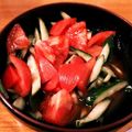 aikokoa's cooksnap of when they made トマトときゅうりのコチュジャンサラダ.