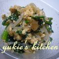 yukiはぴ's cooksnap of when they made 春菊とこんにゃくのコチュジャン白和え☆.